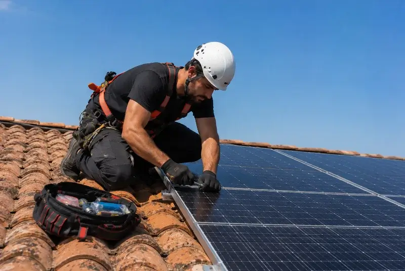 Maintenance et monitoring de panneaux solaires à Paziols